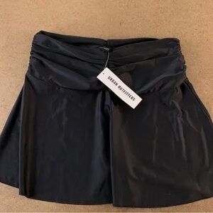 Urban Outfitters Black Ruched Mini Skirt